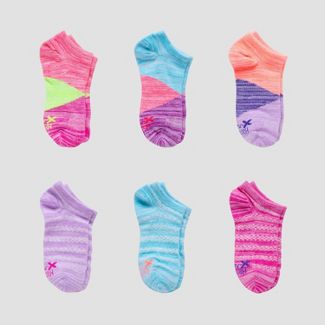 Photo 1 of Girls' Hanes premium 6pk Super No Show Socks - Colors May Vary, size M 10.5-4, pck of 2

