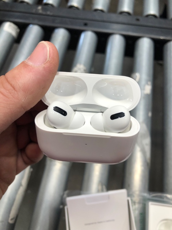 Photo 2 of Apple AirPods Pro Wireless Earbuds with MagSafe Charging Case. Active Noise Cancelling, Transparency Mode, Spatial Audio, Customizable Fit, Sweat and Water Resistant. Bluetooth Headphones for iPhone