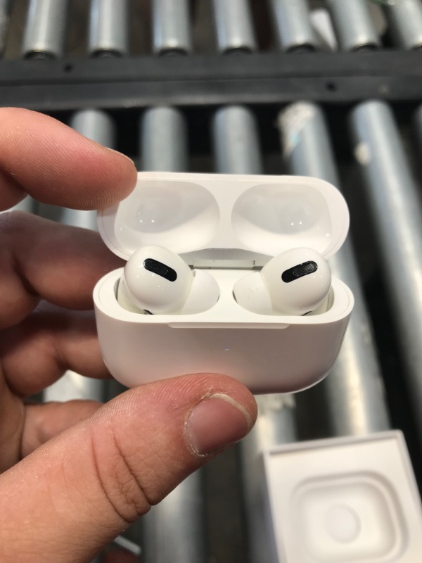 Photo 2 of Apple AirPods Pro Wireless Earbuds with MagSafe Charging Case. Active Noise Cancelling, Transparency Mode, Spatial Audio, Customizable Fit, Sweat and Water Resistant. Bluetooth Headphones for iPhone