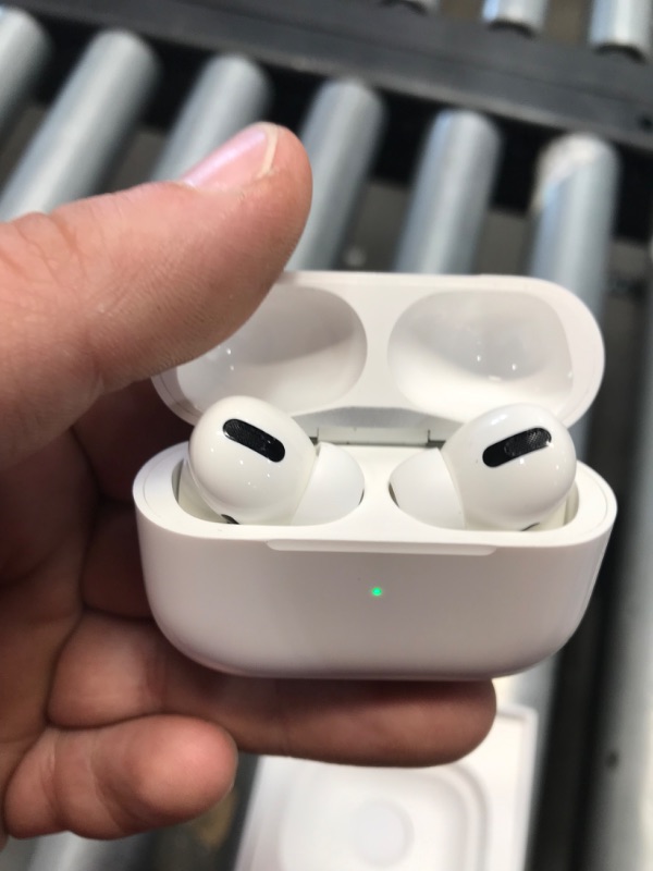 Photo 3 of Apple AirPods Pro Wireless Earbuds with MagSafe Charging Case. Active Noise Cancelling, Transparency Mode, Spatial Audio, Customizable Fit, Sweat and Water Resistant. Bluetooth Headphones for iPhone