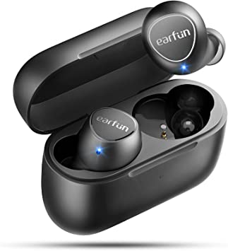 Photo 1 of EarFun® Free 2 Wireless Earbuds, Qualcomm® CVC™ 8.0 Call Noise Reduction, Bluetooth 5.2 True Wireless Earbuds, Sweatshield™ IPX7 Waterproof Bluetooth Headphone, aptX™ Deep Bass, Low Latency, 30Hr