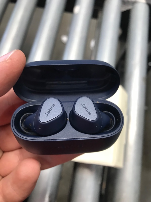 Photo 2 of Jabra Elite 3 in Ear Wireless Bluetooth Earbuds – Noise Isolating True Wireless Buds with 4 Built-in Microphones for Clear Calls, Rich Bass, Customizable Sound, and Mono Mode - Navy