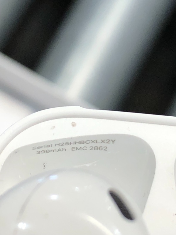 Photo 1 of Apple AirPods (2nd Generation) Wireless Earbuds with Lightning Charging Case Included. Over 24 Hours of Battery Life, Effortless Setup. Bluetooth Headphones for iPhone