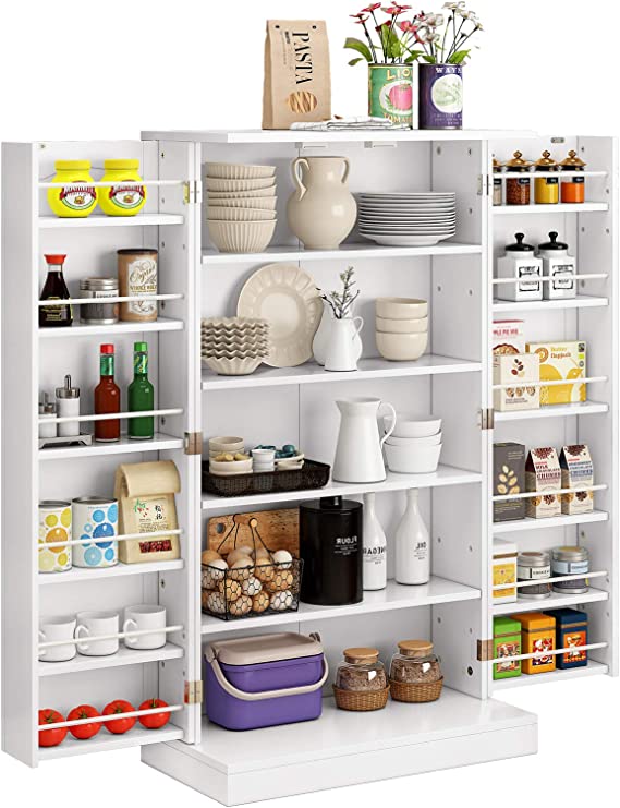 Photo 1 of Function Home 41" Farmhouse Kitchen Pantry, Storage Cabinet with Doors and Adjustable Shelves for Kitchen, Living Room and Dinning Room in White
Product Dimensions	12"D x 23.2"W x 41"H