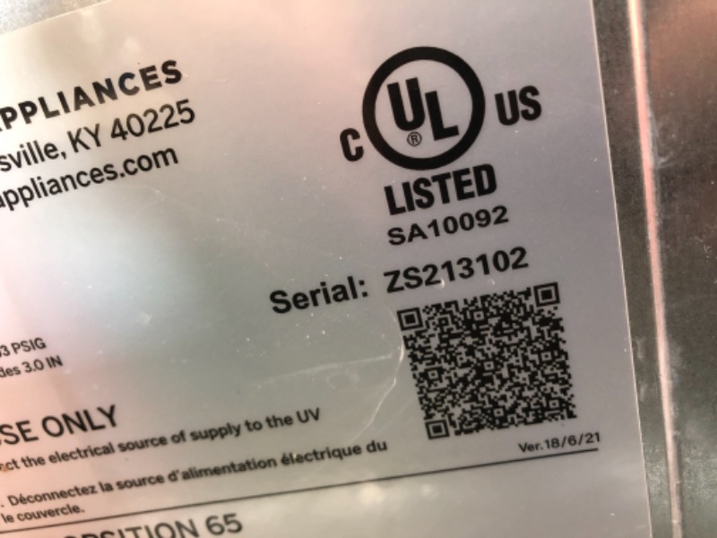 Photo 6 of *USED*
GE Profile Opal | Countertop Nugget Ice Maker with Side Tank | Portable Ice Machine Makes up to 24 Lbs. of Ice per Day | Stainless Steel Finish
