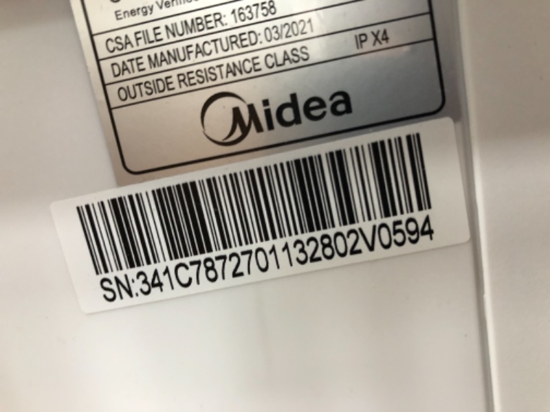 Photo 9 of **OPENED**DENTED**
Midea 8,000 BTU Smart Inverter U-Shaped Window Air Conditioner, 35% Energy Savings, Extreme Quiet, MAW08V1QWT (1860705)
