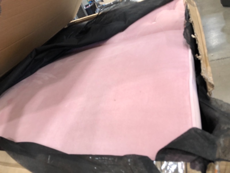 Photo 1 of **used** missing leg wood*
Mr. Kate Stella Vintage Convertible Sofa Bed Futon, Pink Velvet
