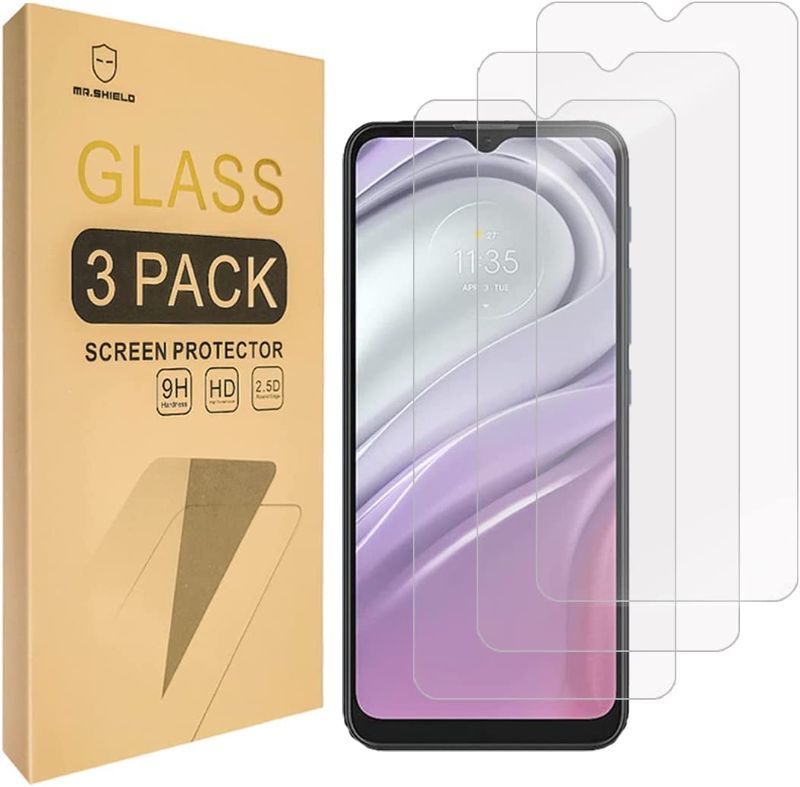 Photo 1 of 5 ITEMS [3-PACK]-MR.SHIELD DESIGNED FOR MOTOROLA MOTO G30 / MOTO G50 [TEMPERED GLASS] [JAPAN GLASS WITH 9H HARDNESS] SCREEN PROTECTOR WITH LIFETIME REPLACEMENT PACK OF 5