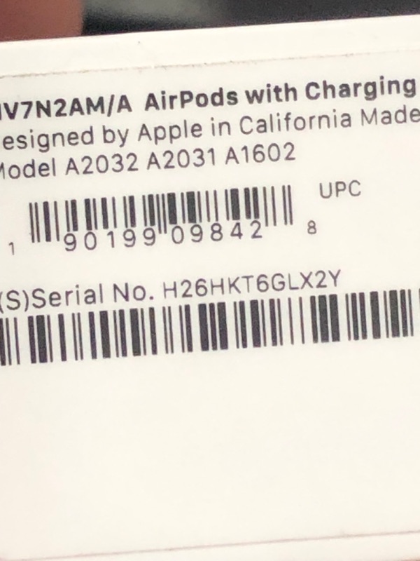 Photo 8 of Apple AirPods (2nd Generation) Wireless Earbuds with Lightning Charging Case Included. Over 24 Hours of Battery Life, Effortless Setup. Bluetooth Headphones for iPhone