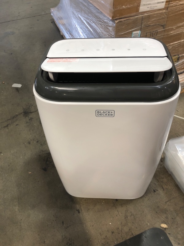 Photo 2 of BLACK+DECKER 12,000 BTU Portable Air Conditioner with Heat and Remote Control, White
