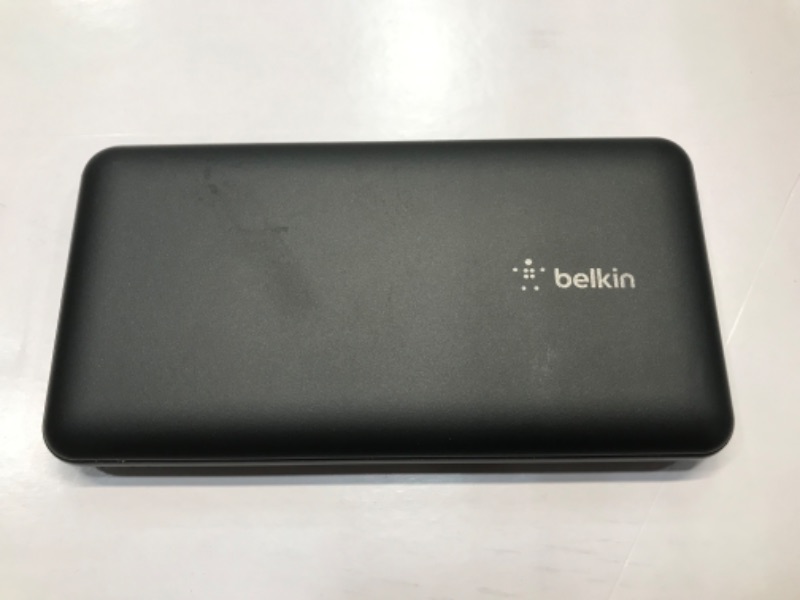 Photo 2 of Belkin USB C Portable Charger Power Bank, 10000 mAh with 1 USB C Port and 2 USB A Ports for up to 15W Charging for iPhone 12, 11, XS Pro, Max, Mini, AirPods, iPad, Galaxy S21, Ultra and More - Black
