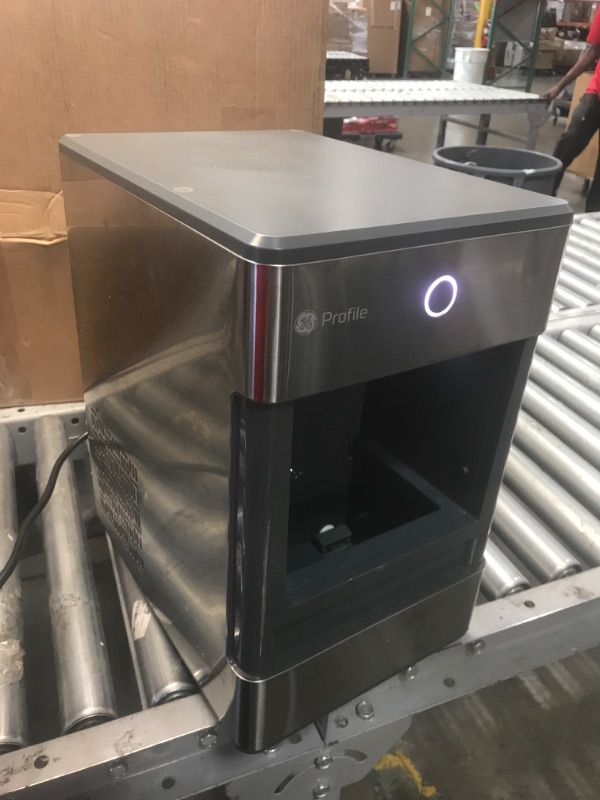 Photo 3 of GE Profile Opal | Countertop Nugget Ice Maker with Side Tank | Portable Ice Machine Makes up to 24 lbs. of Ice Per Day | Stainless Steel Finish
