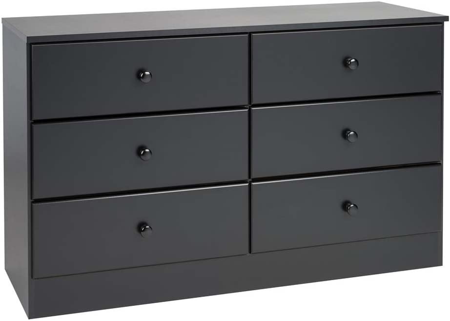 Photo 1 of Prepac Astrid 6 Drawer Dresser, Black
