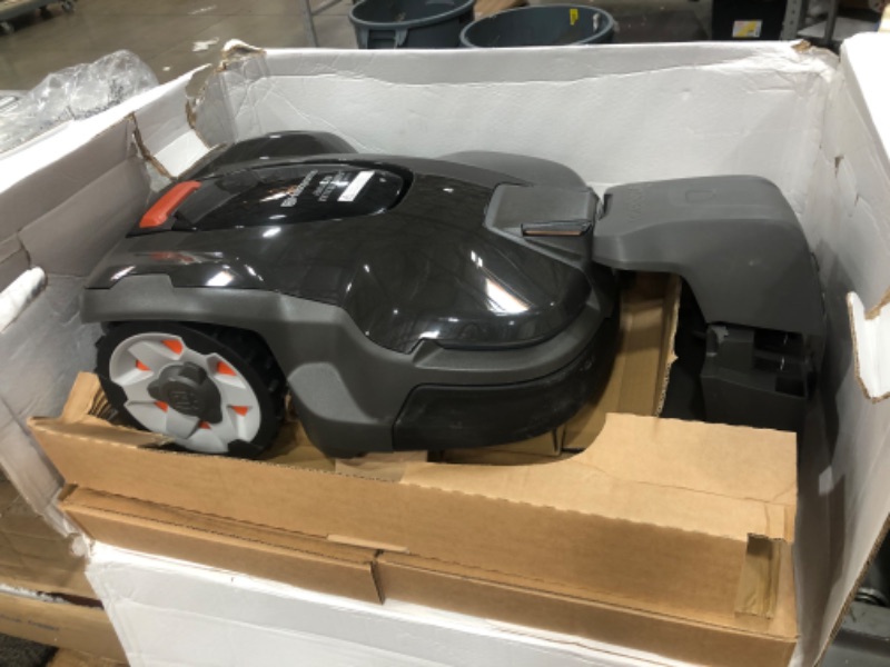 Photo 8 of (BROKEN CHARGING STATION COVER; SCRATCHED) Husqvarna Automower 415X Robotic Lawn Mower with GPS Assisted Navigation, Automatic Lawn Mower with Self Installation and Ultra-Quiet Smart Mowing Technology for Small to Medium Yards (0.4 Acre)
