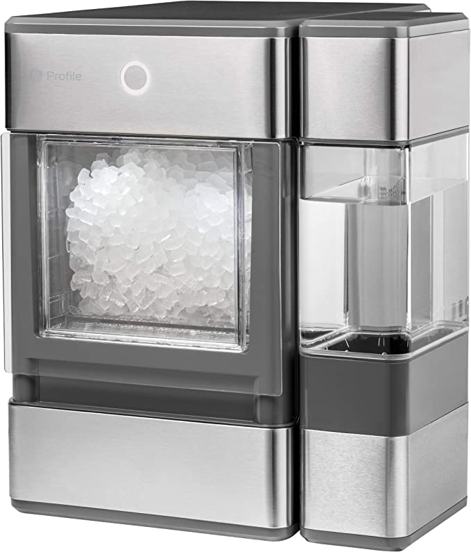 Photo 1 of (DENTED/COSMETIC DAMAGES) GE Profile Opal | Countertop Nugget Ice Maker with Side Tank | Portable Ice Machine Makes up to 24 lbs. of Ice Per Day | Stainless Steel Finish
