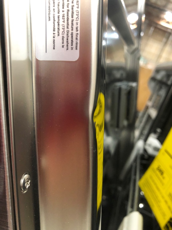 Photo 7 of (DENTED EXTERIOR/INTERIOR; DENTED/DAMAGED DOOR; DAMAGE LOWER TRACK) COSMO COS-DIS6502 24 in. Dishwasher in Fingerprint Resistant Stainless Steel with Stainless Steel Tub
