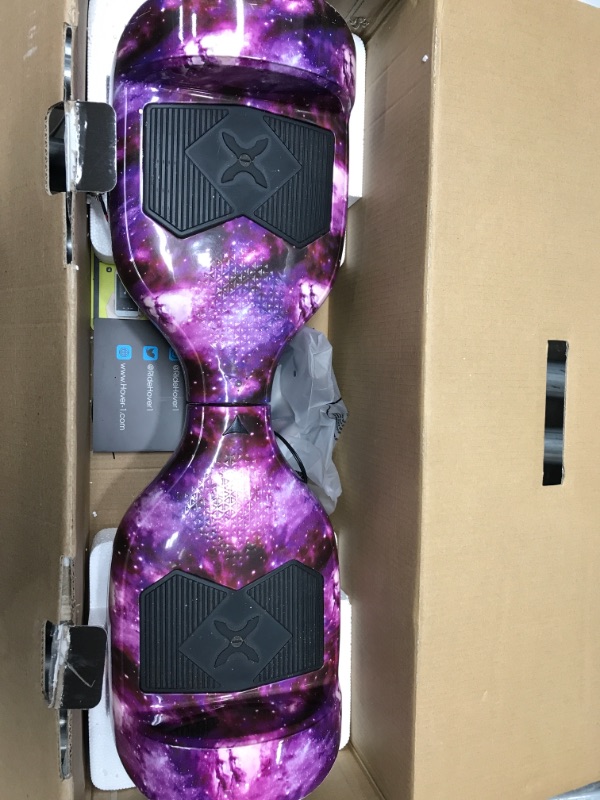 Photo 5 of **Minor Damage/Powers On-See Photos* Hover-1 Helix Electric Hoverboard | 7MPH Top Speed, 4 Mile Range, 6HR Full-Charge, Built-in Bluetooth Speaker, Rider Modes: Beginner to Expert Hoverboard Galaxy