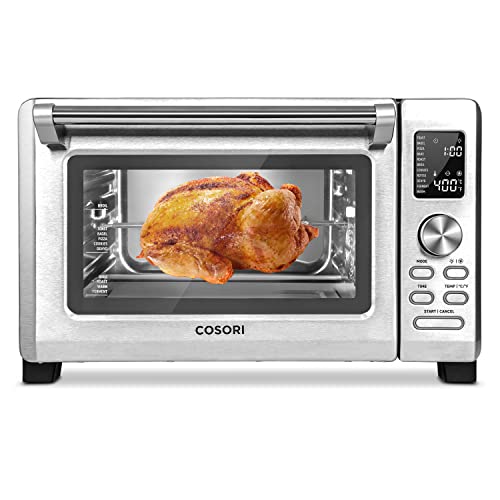 Photo 1 of COSORI Toaster Oven, 11-in-1 Convection Ovens Countertop, Rotisserie & Dehydrator, 12 Inch Pizza , 52 Recipes & 5 Accessories, CO125-to, 26.4QT, Stain
