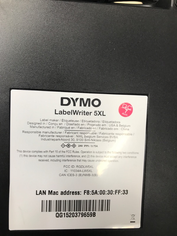 Photo 4 of (PARTS ONLY)DYMO LabelWriter 5XL Label Printer, Automatic Label Recognition, Prints Extra-Wide Shipping Labels (UPS, FedEx, USPS) from Amazon, eBay, Etsy, Poshmark, and More, Perfect for eCommerce Sellers LabelWriter 5XL Thermal Label Printers