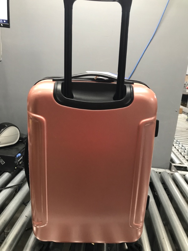 Photo 5 of American Tourister Moonlight Hardside Expandable Luggage with Spinner Wheels, Rose Gold, Carry-On 21-Inch Carry-On 21-Inch Rose Gold