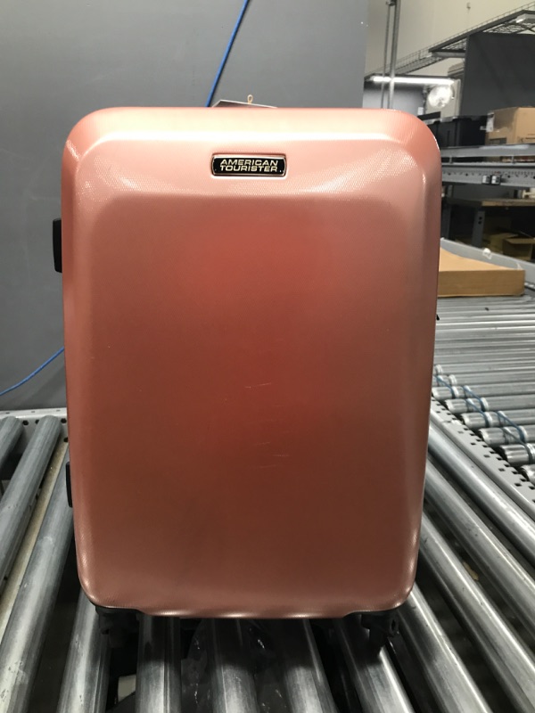 Photo 3 of American Tourister Moonlight Hardside Expandable Luggage with Spinner Wheels, Rose Gold, Carry-On 21-Inch Carry-On 21-Inch Rose Gold