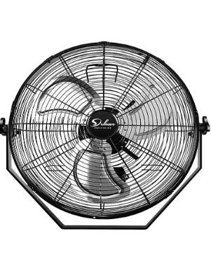 Photo 1 of *Minor Damage-See Photos* Simple Deluxe 18 Inch Industrial Wall Mount Fan, 3 Speed Commercial Ventilation Metal Fan for Warehouse, Greenhouse, Workshop, Patio, Factory and Basement 
