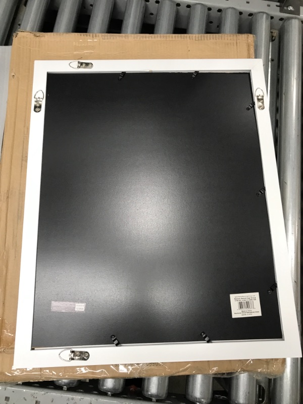 Photo 1 of *Minor Damage-See Last Photo* Snap 16x20 Flat Double Mat for 11x14 Photo, Wall Mount Picture Frame, 16" x 20", White 16" x 20" White
