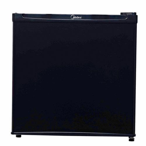 Photo 1 of (DENTED CORNERS) Midea WHS-65LB1 Compact Single Reversible Door Refrigerator, 1.6 Cubic Feet(0.045 Cubic Meter), Black
