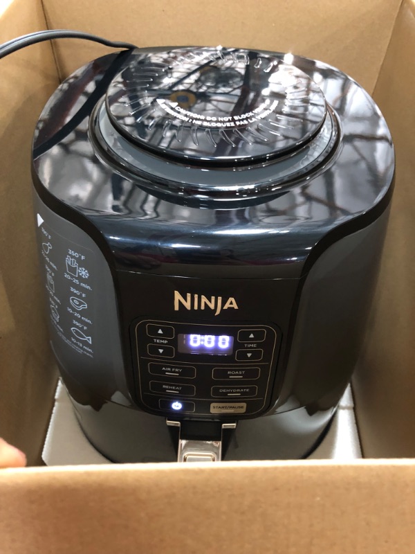 Photo 4 of Ninja AF101 Air Fryer, 4 Qt, Black/gray
