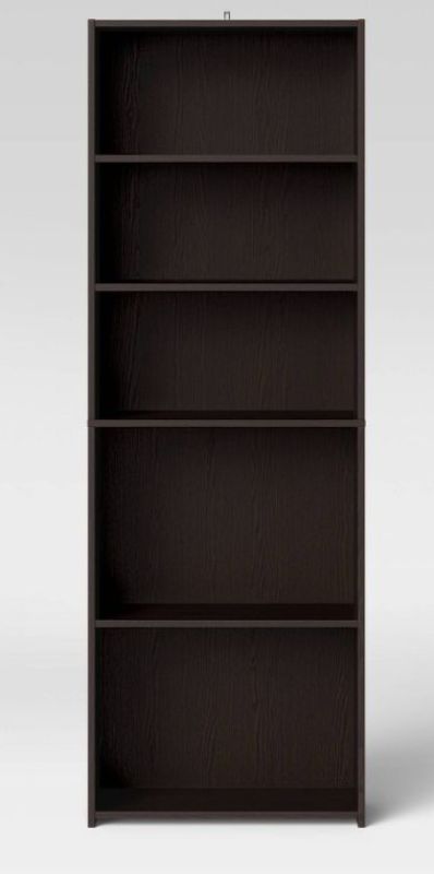 Photo 1 of 5 Shelf Bookcase - Room Essentials™
71.18 Inches (H) x 24.49 Inches (W) x 11.57 Inches (D)