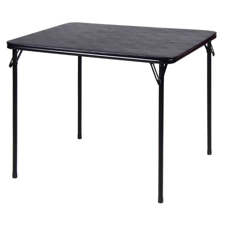 Photo 1 of 34" x 34" Folding Table Black - Plastic Dev Group




