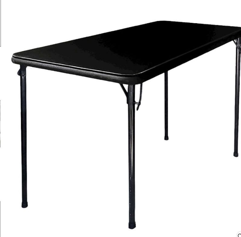 Photo 1 of 20" x 48" Folding Table Black - Plastic Dev Group

