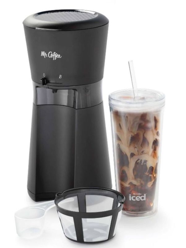 Photo 1 of Mr. Coffee Iced Coffee Maker with 22oz Reusable Tumbler and Coffee Filter

