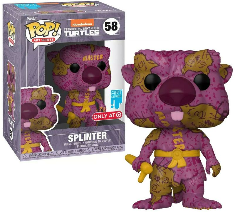 Photo 1 of Funko Teenage Mutant Ninja Turtles POP! Art Series Splinter Vinyl Figure #58
