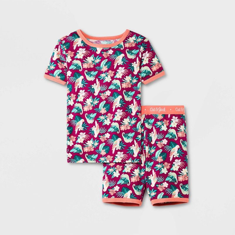 Photo 1 of 2 PACK*
Girls' 2pc Bird Floral 0% Cotton Snug Fit Pajama Set - Cat & Jack™ Dark
SIZE 6 SIZE 10