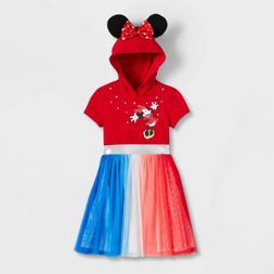 Photo 1 of Girls' Disney Minnie Mouse Americana Tutu Dress - Red
SIZE 6
