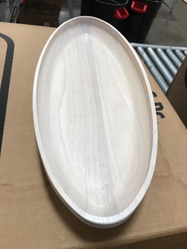 Photo 2 of 25oz Rubberwood White Washed Dough Bowl - Threshold™
