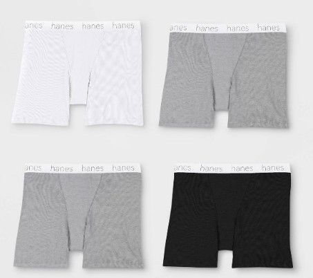 Photo 1 of Hanes Premium Women's 4pk Comfortsoft Waistband with Cotton Mid-Thigh Boxer Briefs - Colors May Vary Medium 

