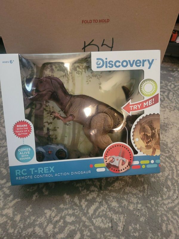 Photo 1 of Discovery Wireless Remote Control RC 16" T-Rex Dinosaur Toy Action Figure ROARS!
