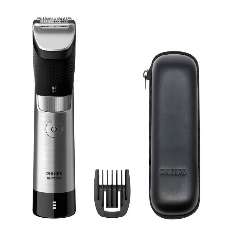 Photo 1 of **MISSING SMALL PARTS** Philips Norelco Series 9000, Ultimate Precision Beard and Hair Trimmer with Beard Sense Technology for an Even Trim, BT9810/40
