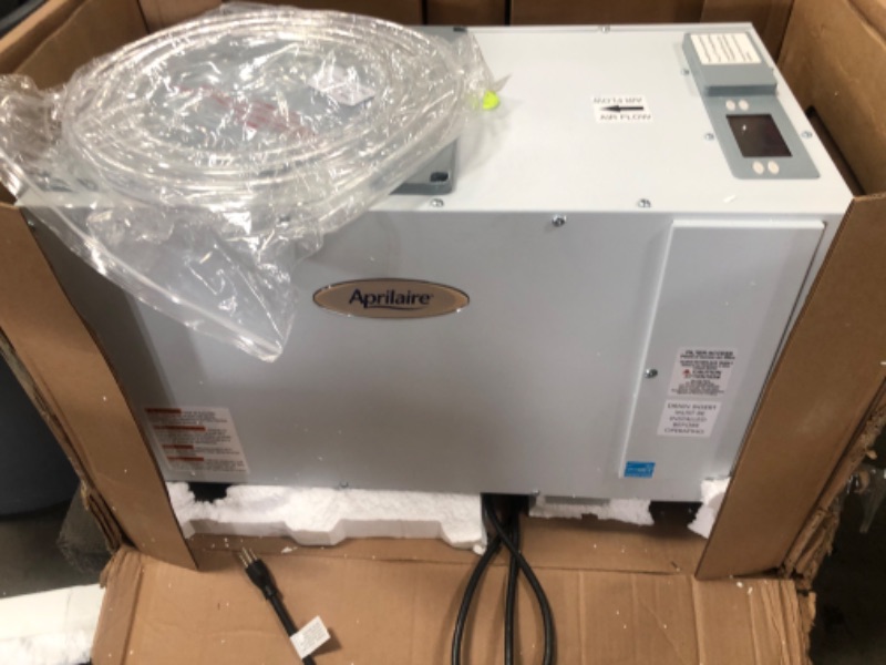 Photo 7 of *NONFUNCTIONAL* Aprilaire E100C Pro 100 Pint Dehumidifier with Casters for Crawl Spaces, Basements, Whole Homes, Commercial up to 5,500 sq. ft.
