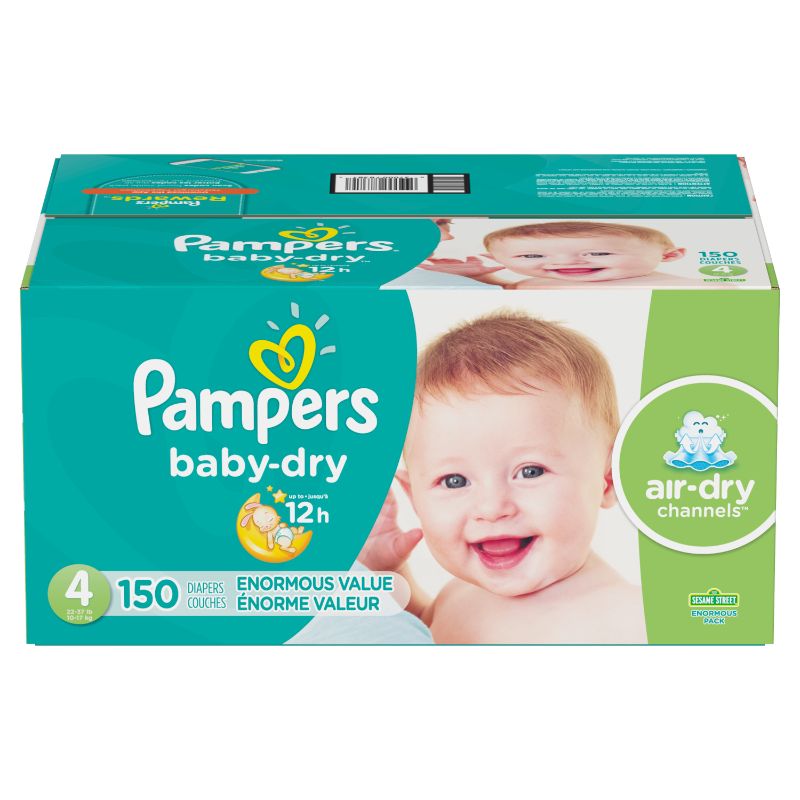 Photo 1 of Pampers Baby Dry Diapers Enormous Pack - Size 4 - 150ct
