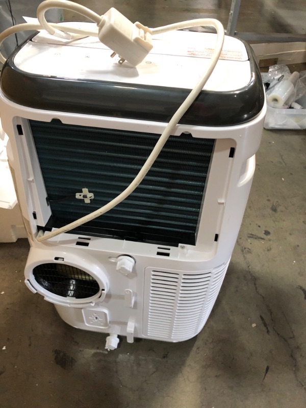 Photo 3 of *DAMAGED* BLACK+DECKER 12,000 BTU Portable Air Conditioner with Heat and Remote Control, White
