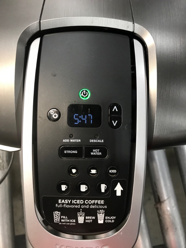 Photo 4 of Keurig K-Elite Coffee Maker, Single Serve K-Cup Pod Coffee Brewer, With Iced Coffee Capability, Brushed Silver
