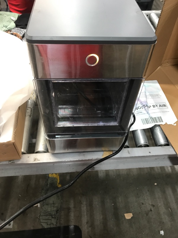 Photo 4 of GE Profile Opal | Countertop Nugget Ice Maker with Side Tank | Portable Ice Machine Makes up to 24 lbs. of Ice Per Day | Stainless Steel Finish
