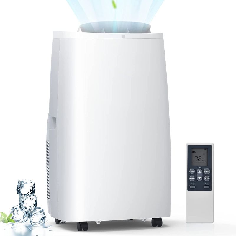 Photo 1 of Portable Air Conditioner - Rintuf 2022 14000 BTU Portable AC Unit, Cools Rooms up to 700 Sq.ft, Also as Dehumidifier & Fan, with 24H Timer Remote Control Window Kit Exhaust Hose for Home Living Rooms Bedroom
