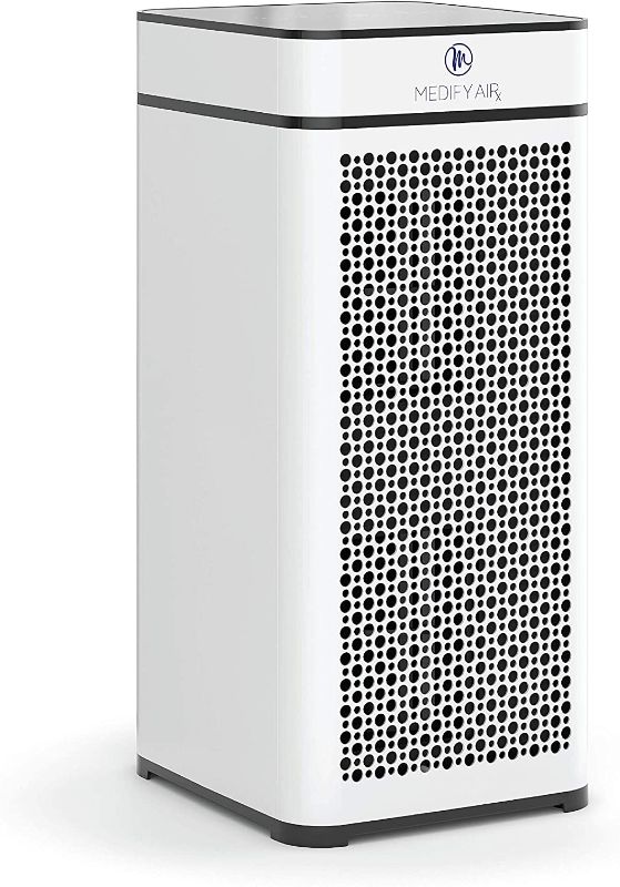 Photo 1 of Medify MA-40 Air Purifier with H13 True HEPA Filter | 840 sq ft Coverage | for Allergens, Wildfire Smoke, Dust, Odors, Pollen, Pet Dander | Quiet 99.9% Removal to 0.1 Microns | White, 1-Pack
