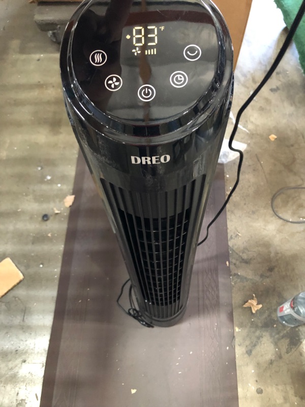 Photo 2 of **MAKES LOUD NOISE**
Tower Fan, Dreo 90° Oscillating Fans with Remote, Quiet Cooling,12 Modes, 12H Timer, Space-Saving, LED Display with Touch Control, 40” Portable Floor Bladeless Fan for Bedroom Living Rooms Office