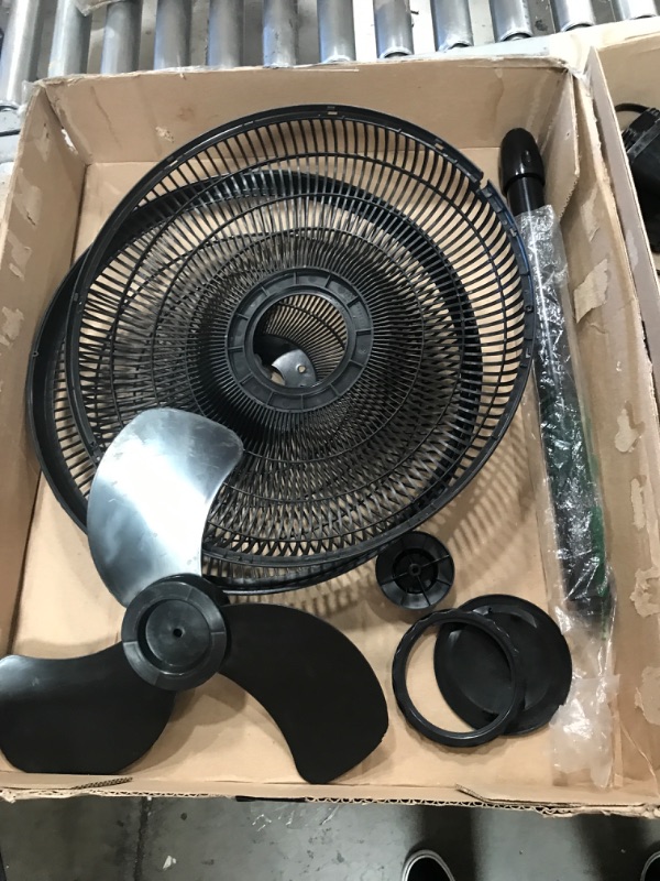 Photo 2 of ***PARTS ONLY*** Lasko 1827 Elegance and Performance 18-Inch 3 Speed Adjustable 90 Degree Oscillating Tilt-Head Standing Home Pedestal Fan, Black




