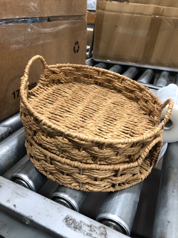 Photo 2 of 4pk-Wicker Basket Tray
